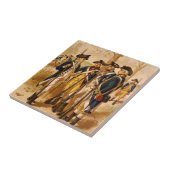 Continentale soldaten van Henry Alexander Ogden Tegeltje (Zijkant)