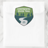 Continentale splitsing vierkante sticker (Tas)