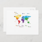 Continenten Briefkaart (Voorkant / Achterkant)