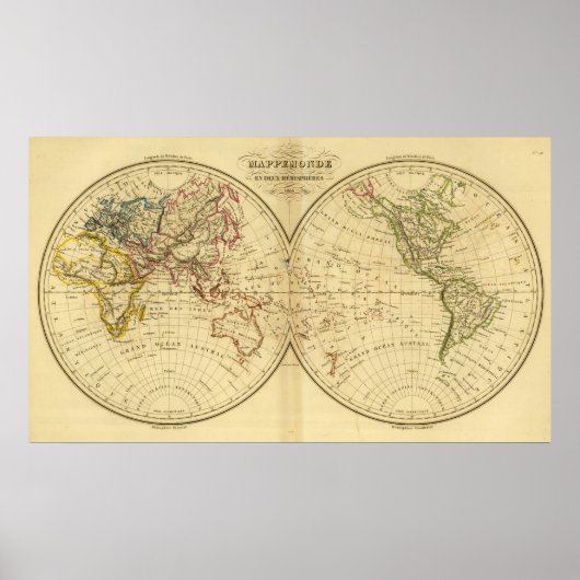 Continenten Poster (Voorkant)