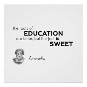 CONTINGENTEN: Aristoteles: Onderwijs Poster