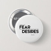 CONTINGENTEN: Boeddha: Geen angst, geen verlangens Ronde Button 5,7 Cm (Voorkant /achterkant)