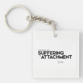 CONTINGENTEN: Boeddha: Het lijden is bevestigd Sleutelhanger (voorkant)