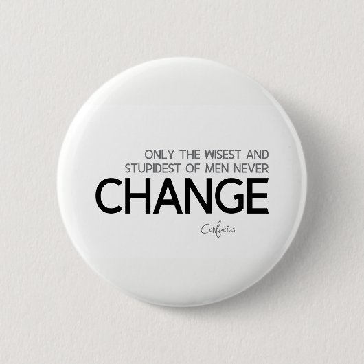 CONTINGENTEN: Confucius: Wisest en domste, verande Ronde Button 5,7 Cm (Voorkant)