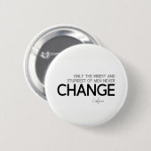 CONTINGENTEN: Confucius: Wisest en domste, verande Ronde Button 5,7 Cm (Voorkant /achterkant)