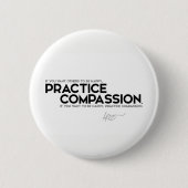 CONTINGENTEN: Dalai Lama - Praktische compassie Ronde Button 5,7 Cm (Voorkant)