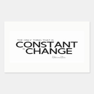 CONTINGENTEN: Heraclitus: De verandering is consta Rechthoekige Sticker