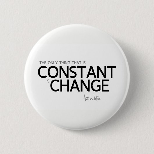 CONTINGENTEN: Heraclitus: De verandering is consta Ronde Button 5,7 Cm (Voorkant)
