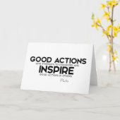 CONTINGENTEN: Plato: Goede acties versterken Kaart (Gele Bloem)