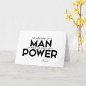 CONTINGENTEN: Plato: Meting van een man, vermogen Kaart (Gele Bloem)