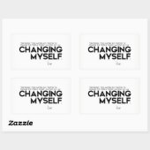 CONTINGENTEN: Rumi: Ikzelf wijzigen Rechthoekige Sticker (Vel)