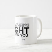 CONTINGENTEN: Rumi - Licht komt je binnen Koffiemok (Voorkant rechts)