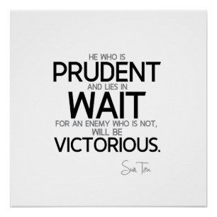 CONTINGENTEN: Sun Tzu: Prudent, wacht Perfect Poster
