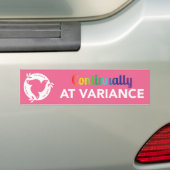 Continu bij variantie bumpersticker (Op auto)