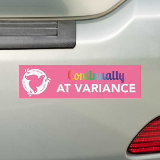 Continu bij variantie bumpersticker (Op auto)