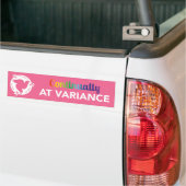 Continu bij variantie bumpersticker (Op Truck)