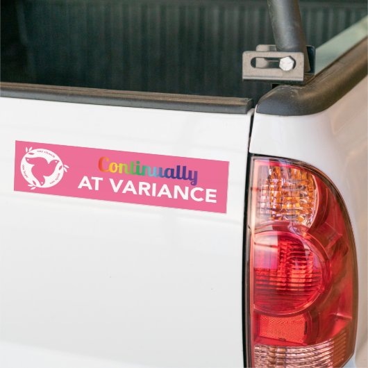 Continu bij variantie bumpersticker (Op Truck)