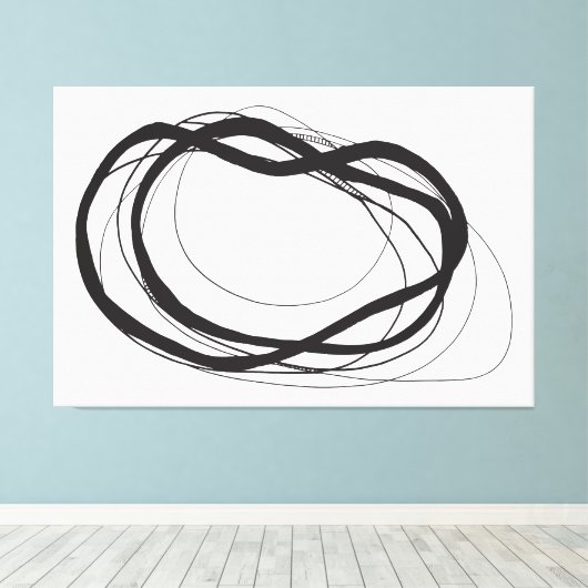 Continu horizontaal canvas afdruk (Insitu (Houten vloer))