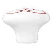 Continu Kunst Klauw met Hart Keramische Knop (Zijkant)