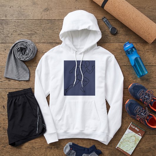 Continu Kunst Kunst Sprinter Hardlopen Hoodie