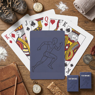 Continu Kunst Sprinter Hardlopen Pokerkaarten