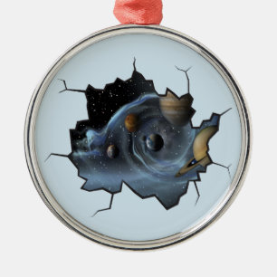 Continu leven metalen ornament