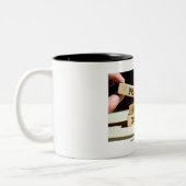 Continue communie: Bidden zonder te stoppen" Tweekleurige Koffiemok (Links)