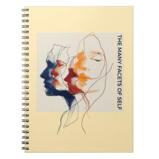 Continue Lineaire Tekening Mentale Gezondheid Iden Notitieboek