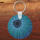 Continuity Flux Blue Futuristic Abstract Sleutelhanger (Voorkant)