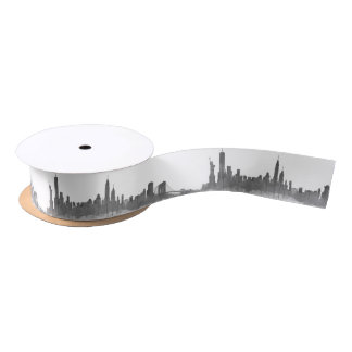 Continuous Border Skyline NYC New York Skyline Satijnen Lint