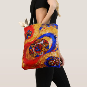 Continuum – Een Kleurrijke Viering van de Zwarte G Tote Bag