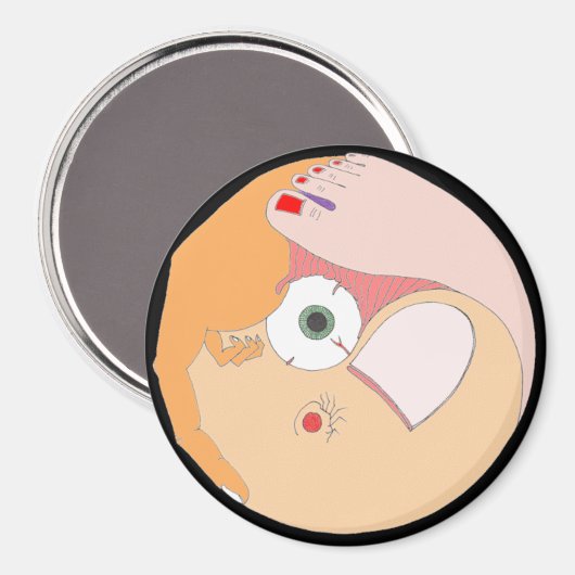 "Contortion" Mandala magneet (Voorkant / Achterkant)