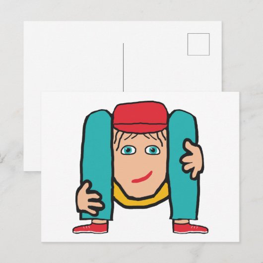Contortionist Briefkaart (Voorkant / Achterkant)
