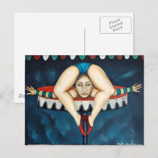contortionist briefkaart (Voorkant / Achterkant)