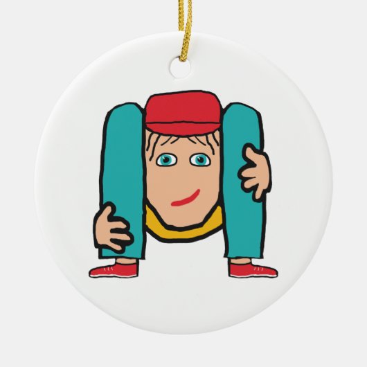 Contortionist Keramisch Ornament (Voorkant)