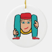 Contortionist Keramisch Ornament (Achterkant)