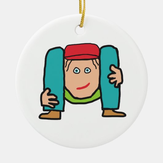 Contortionist Keramisch Ornament (Voorkant)