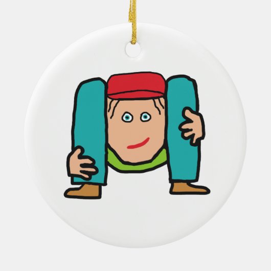 Contortionist Keramisch Ornament (Achterkant)