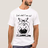 Contortionist Man Retro T Shirt (Voorkant)