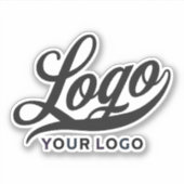 Contour Business logo, Bedrijfsmerk Waterfles Sticker (Voorkant)