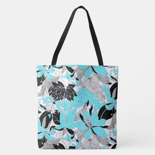 Contour Hawaii Tropical Lily and Protea Beach Bag Tote Bag (Voorkant)