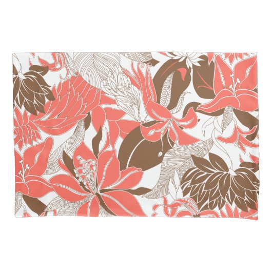 Contour Hawaii Tropical Lily en Protea Floral Kussensloop (Voorkant)