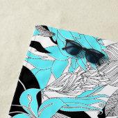 Contour Hawaii Tropical Lily en Protea Floral Strandlaken (In situ)