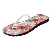 Contour Hawaii Tropical Lily en Protea Floral Teenslippers (Schuin)