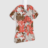 Contour Hawaii Tropical Lily Protea Aloha Shirt Ornament (voorkant)