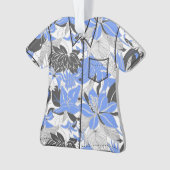 Contour Hawaii Tropical Lily Protea Aloha Shirt Ornament (voorkant)