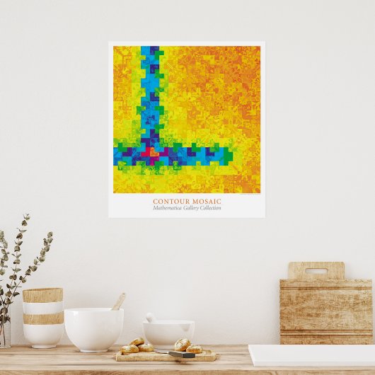 Contour Mosaic Poster (Keuken)