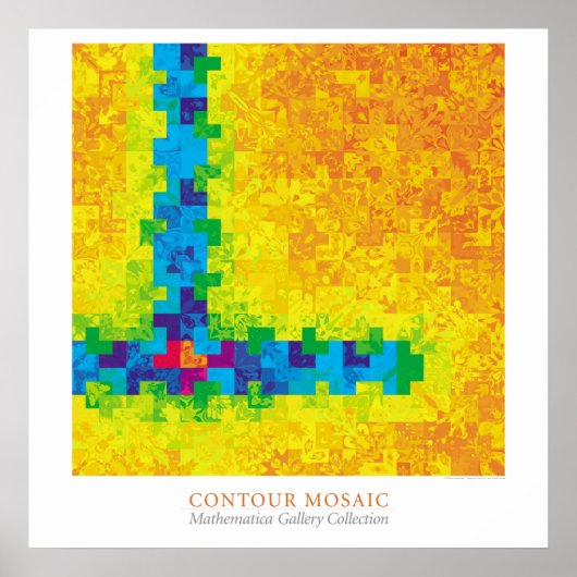 Contour Mozaïek Poster (Voorkant)