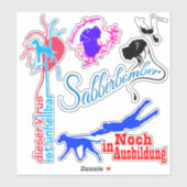 Contour Sticker Afbeelding Dogge (Vel)