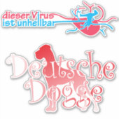 Contour Sticker Afbeelding Great Dane (Voorkant)